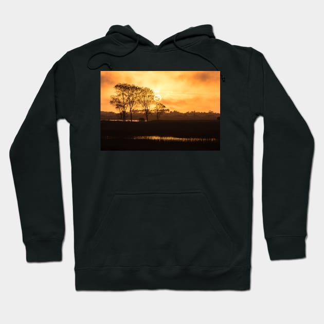 Warm calm sunset Hoodie by homydesign